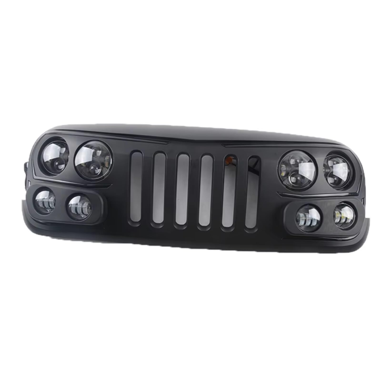 Kühlergrille Kompatibel Mit Jeep Für Wrangler JK 2007–2017 Auto Front Stoßstange Haube Grille Auto Teile Front Stoßstange Haube Mesh Gitter Racing Grill Trim Abdeckung von GLILAR