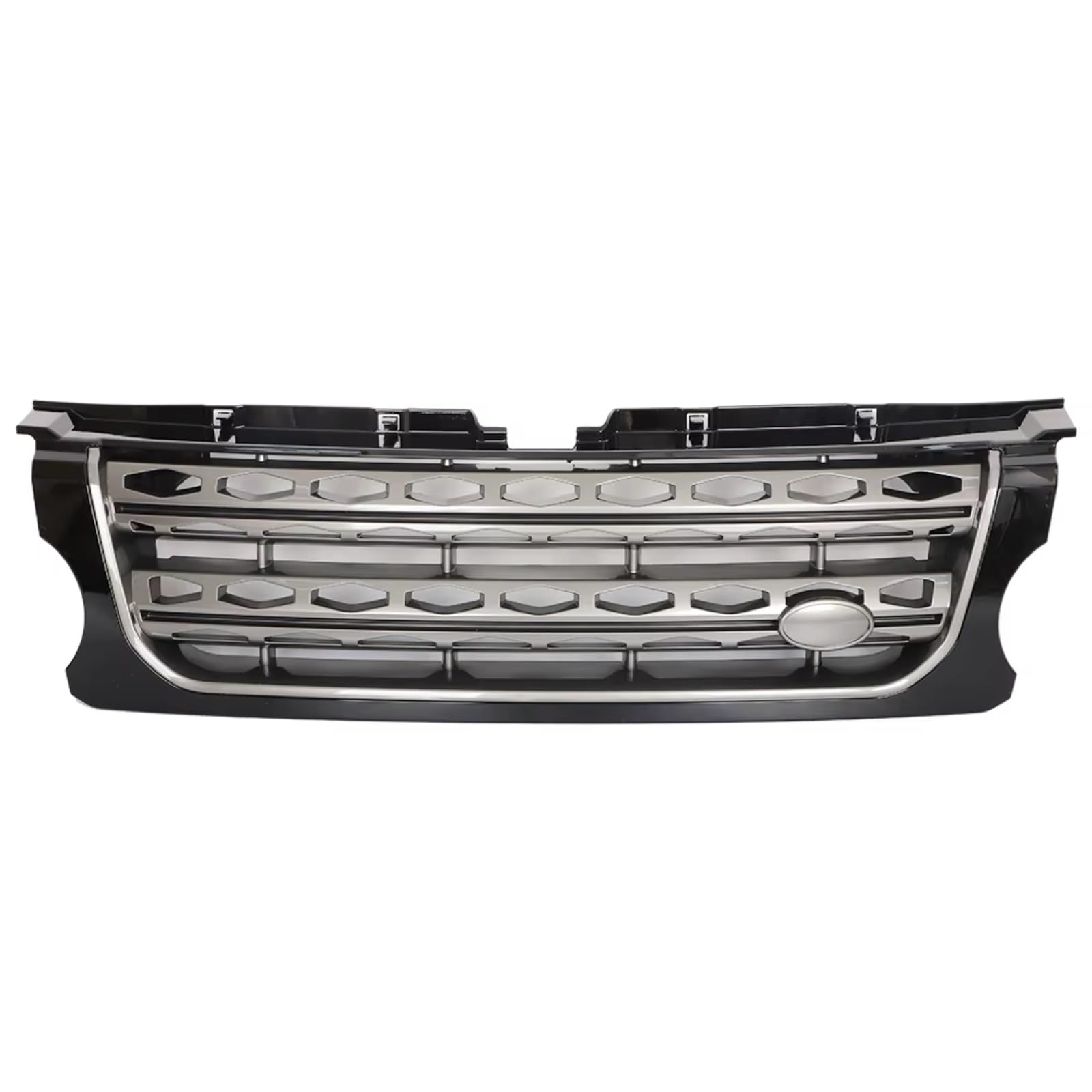 Kühlergrille Kompatibel Mit Land Für Rover Für Discovery 4 2014 2015 2016 Auto Vorne Oben Stoßstange Grill Gitter Schutz Mittelteil Racing Grills Autozubehör(Gray) von GLILAR