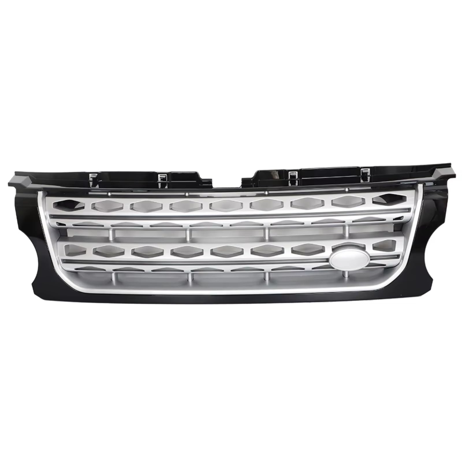 Kühlergrille Kompatibel Mit Land Für Rover Für Discovery 4 2014 2015 2016 Auto Vorne Oben Stoßstange Grill Gitter Schutz Mittelteil Racing Grills Autozubehör(Silver) von GLILAR