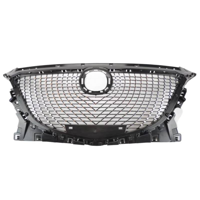 Kühlergrille Kompatibel Mit Mazda 3 2014 2015 2016 Ersatz-Auto Vorne Oben Stoßstange Ansaughaube Kühler Mesh Vent Grid Grille Racing Grill BJS750712 von GLILAR