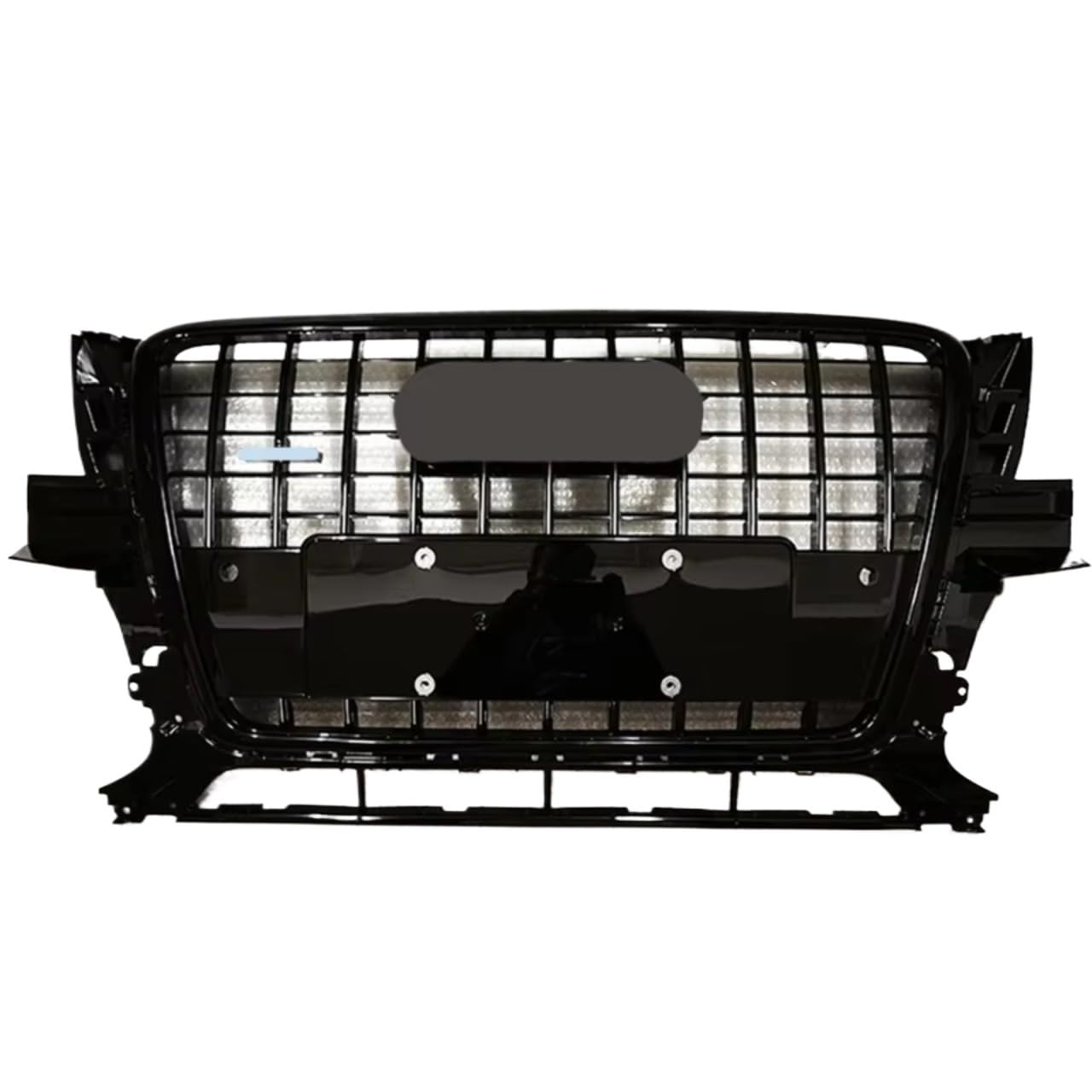 Kühlergrille Kompatibel Mit Q5 SQ5 2009 2010 2011 Auto Front Sport Haube Grill Grille Front Stoßstange Grill Auto Zubehör Front Stoßstange Kühlergrill Grill(Gray) von GLILAR