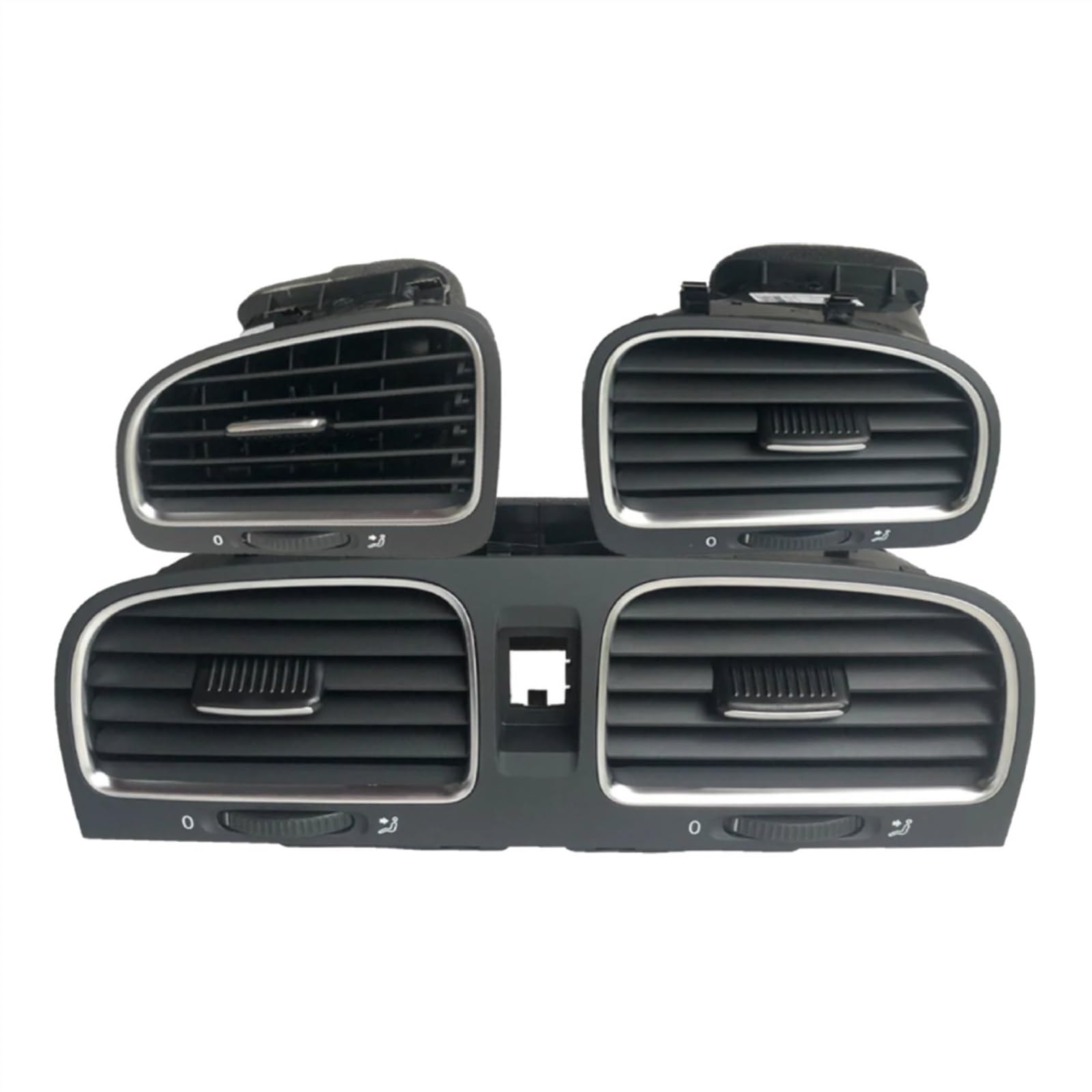 Lüftungsgitter Vorne Kompatibel Mit VW Für Golf Für R32 2009 2010 2011 Hinterer Konsolengrill Armaturenbrett Entlüftungsgitter Armaturenbrett Entlüftungsgitter AC Gitter 5KD819703 5KD819704(3pcs) von GLILAR