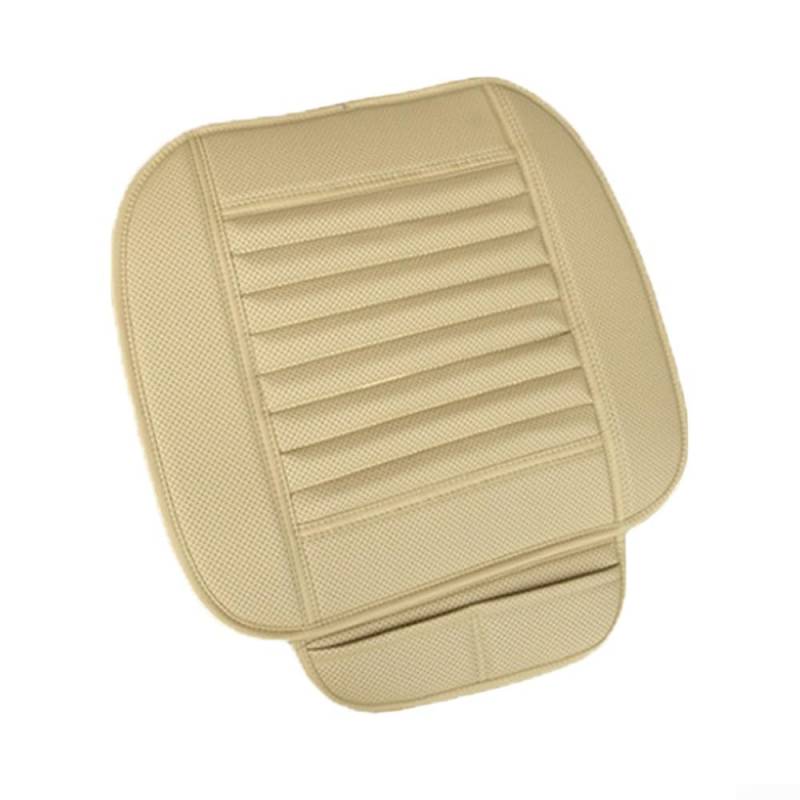 GLOBALHUT Ergonomischer Autositzbezug aus PU-Leder für Massageeffekt und Schweißabsorption (Beige) von GLOBALHUT