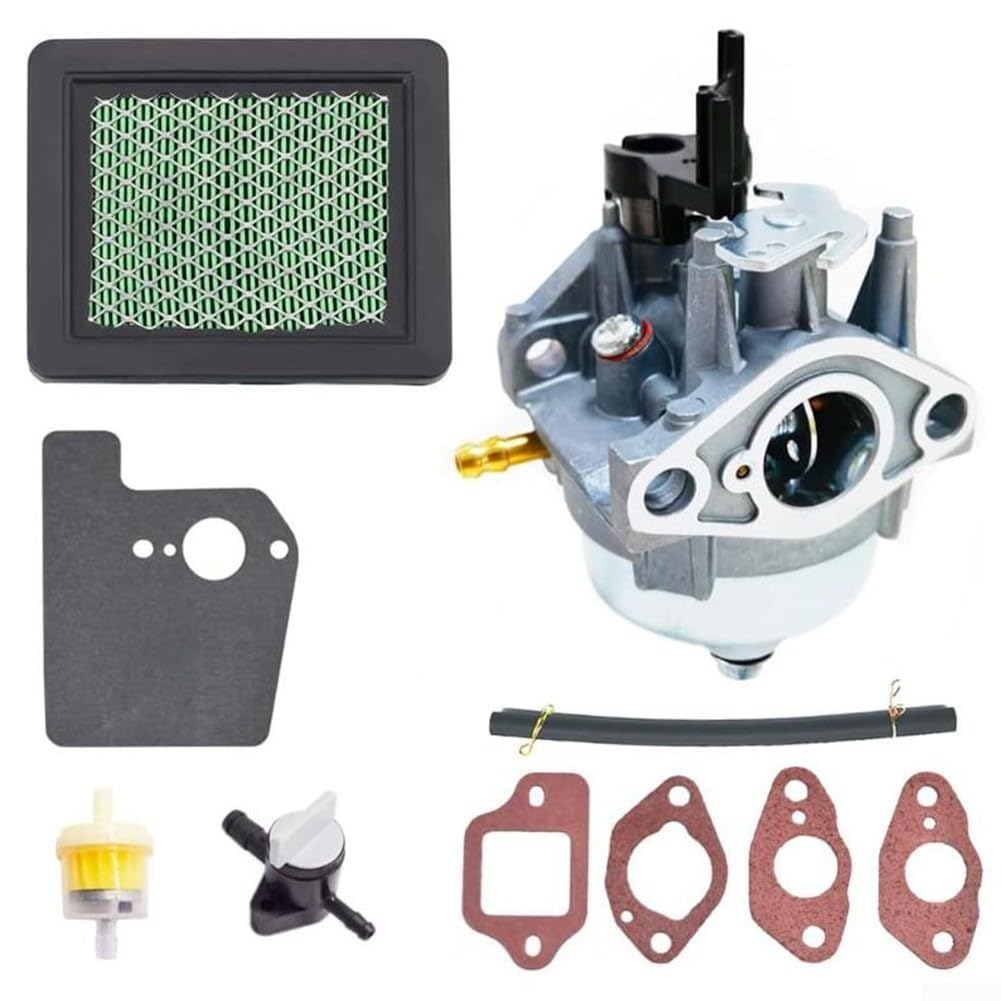 Vergaser-Set, GVC160 Vergaser-Ersatz für Honda GCV160LA0 HRR216K10 HRR216K9 HRS216K5 Rasenmäher mit Luftfilter-Kraftstoffleitungs-Kit von GLOBALHUT