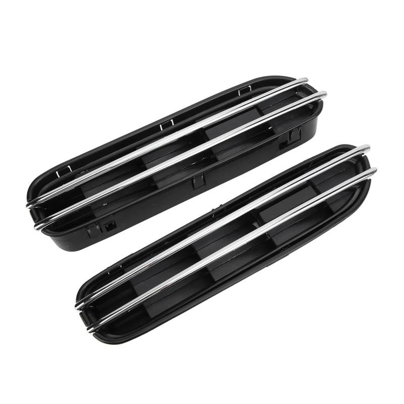 GLONHKDI 2Pcs Auto Seite Flügel Kotflügel Vent Grille Auto Styling Schwarz Kotflügel Vent Luftstrom Spoiler Kompatibel for BMW E60 m5(Matte Black) von GLONHKDI