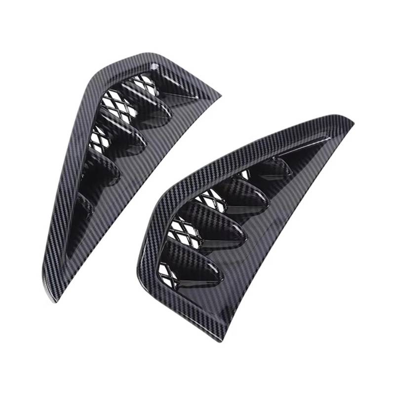 GLONHKDI ABS Auto Seite Kotflügel Dekoration Air Vent Panel Trim Abdeckung Aufkleber Kompatibel for Dodge RAM TRX 2018 2019 2020 2021 2022 2023 Zubehör(Carbon Fibre) von GLONHKDI