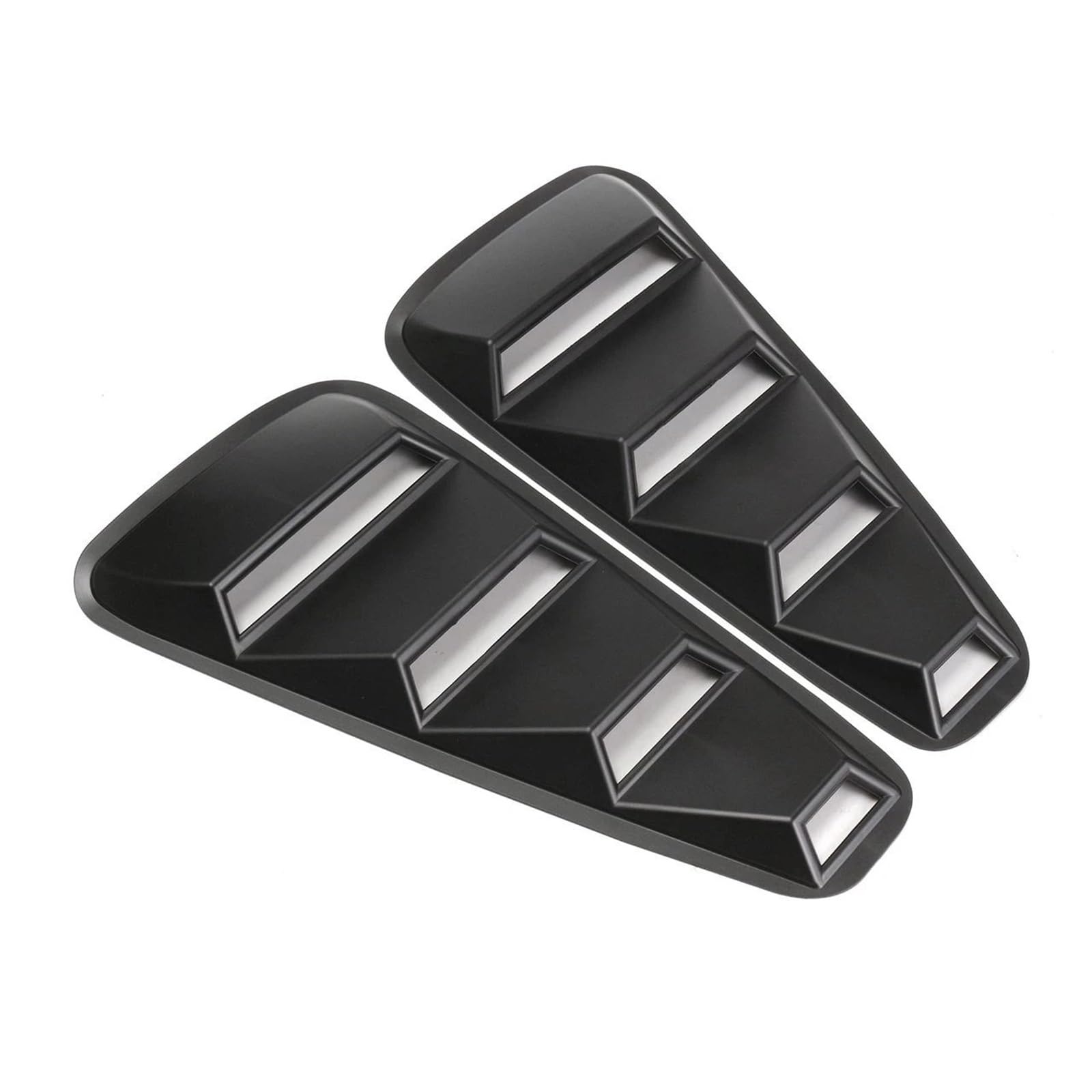 GLONHKDI Auto 1/4 Viertel Seitenfenster Lamellen Scoop Cover Vent Kompatibel for Mustang 2005 2006 2007-2009 Air Vent Aufkleber Seitenkotflügel Aufkleber(Matte Black) von GLONHKDI