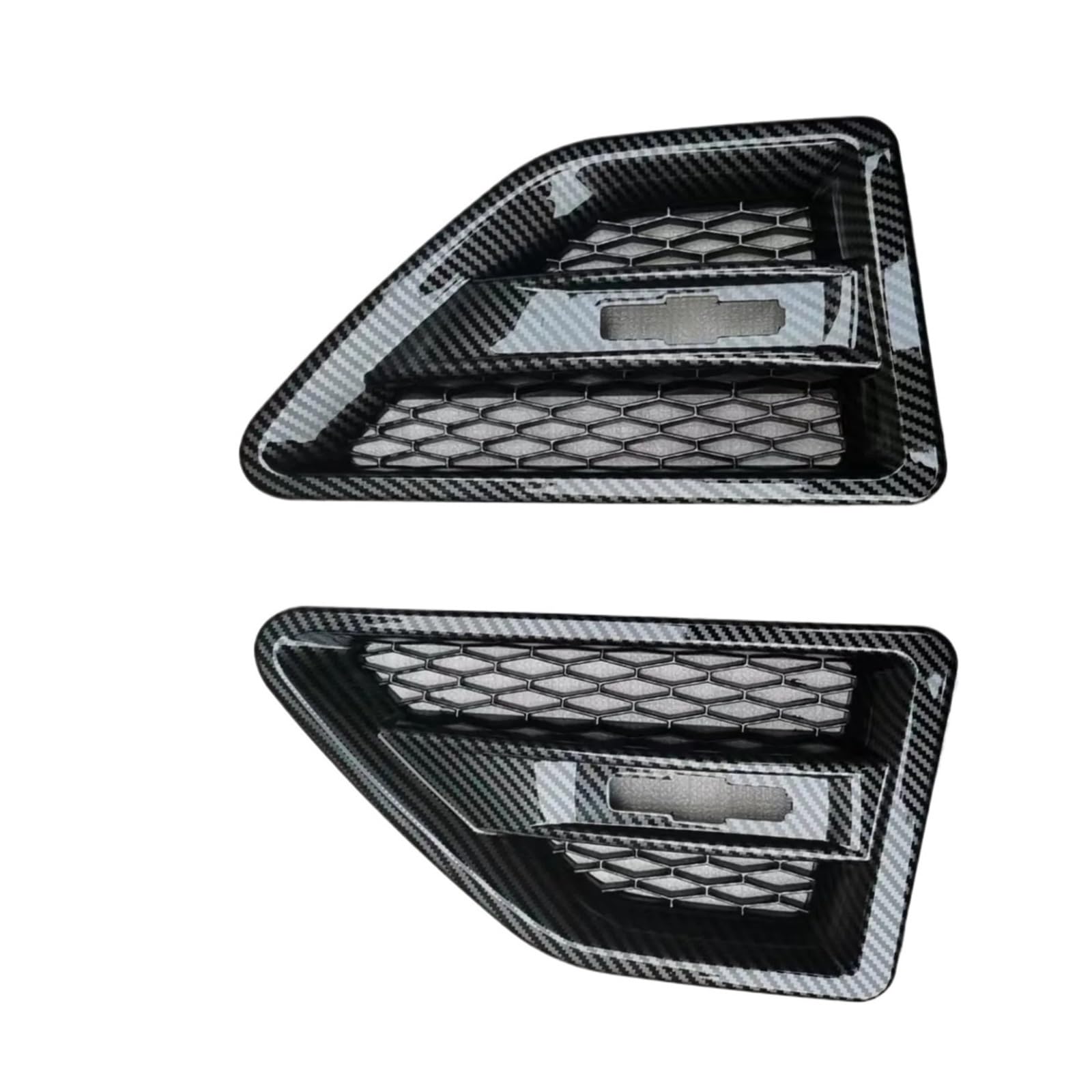 GLONHKDI Auto-Seitenkotflügel, Spoiler, Abflussgitter, Entlüftung, kompatibel mit Land Rover Freelander 2 LR2 2008–2015, Racing-Tür-Seitengitter LR001660 LR001658(Carbon) von GLONHKDI