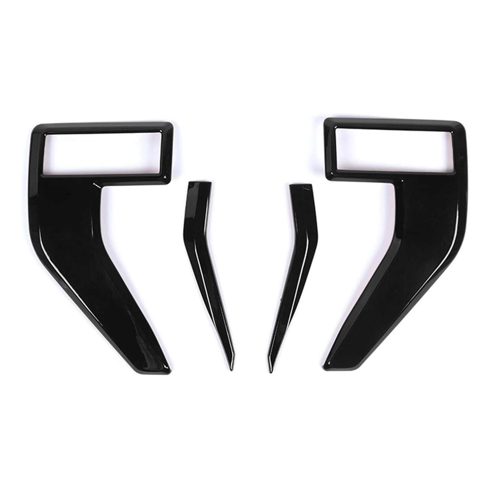 GLONHKDI Auto Side Vent Kotflügel Abzeichen Emblem Abdeckung Zierleisten Dekorativ Kompatibel for F150 F-150 2021 2022 Zubehör(Black) von GLONHKDI