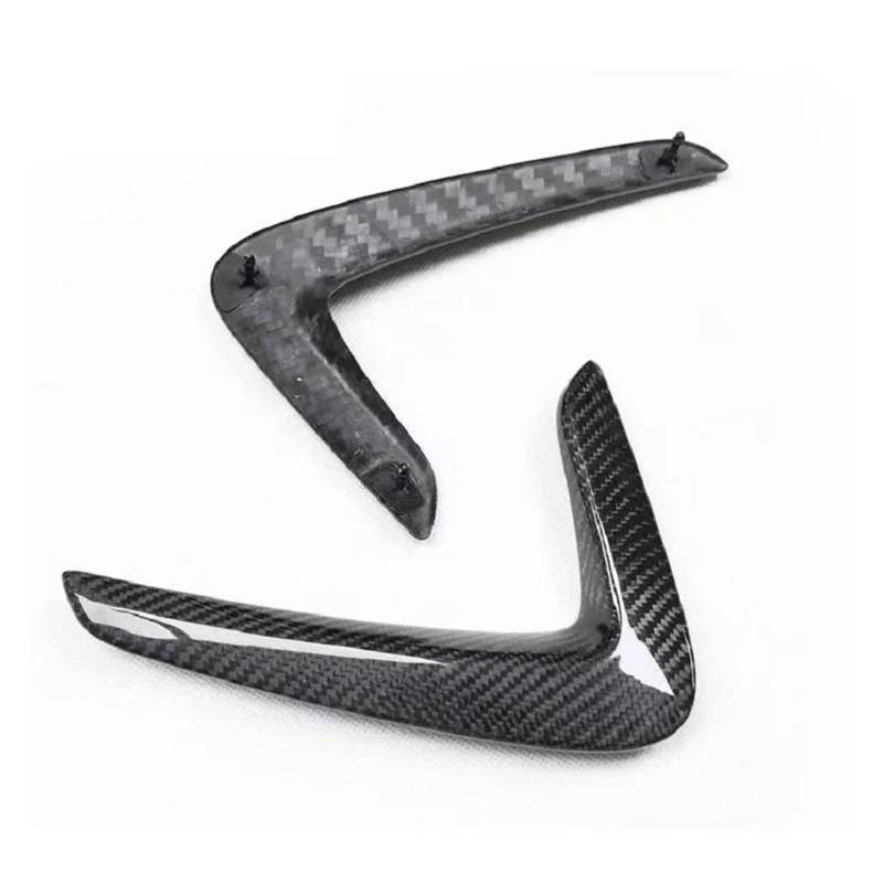 GLONHKDI Dry Carbon Fiber Auto Side Air Vent Kotflügel Grill Ansaugluftstrom Trim Zubehör Kompatibel for BMW F32 F33 F36(Without hole) von GLONHKDI