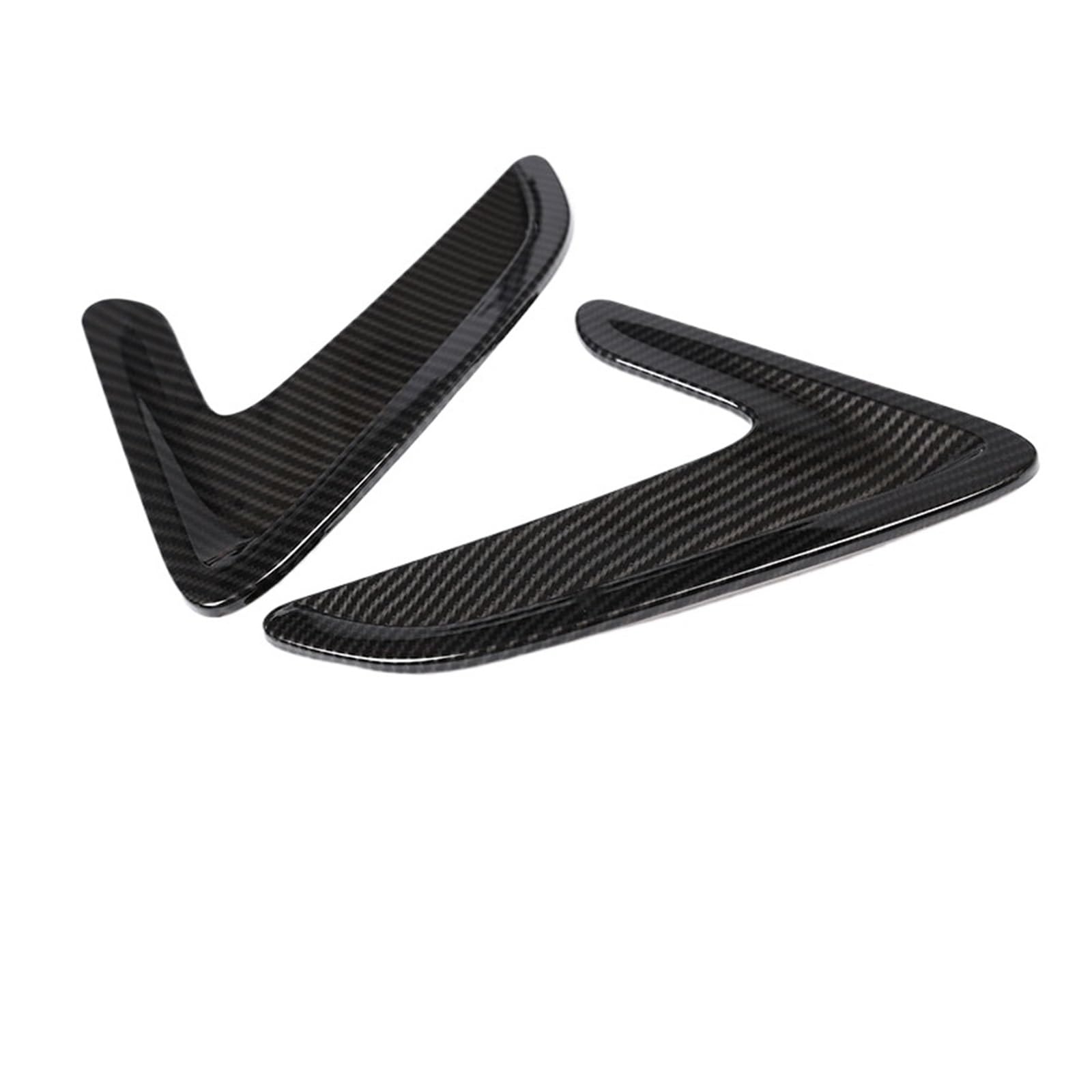 GLONHKDI Kompatibel for BMW 3er GT Gran Turismo F34 2013–19, ABS, mattschwarz, Auto-Seitenlüftungsabdeckung, Haubenblende, Kotflügel, Zieraufkleber, Autozubehör(Carbon fiber) von GLONHKDI