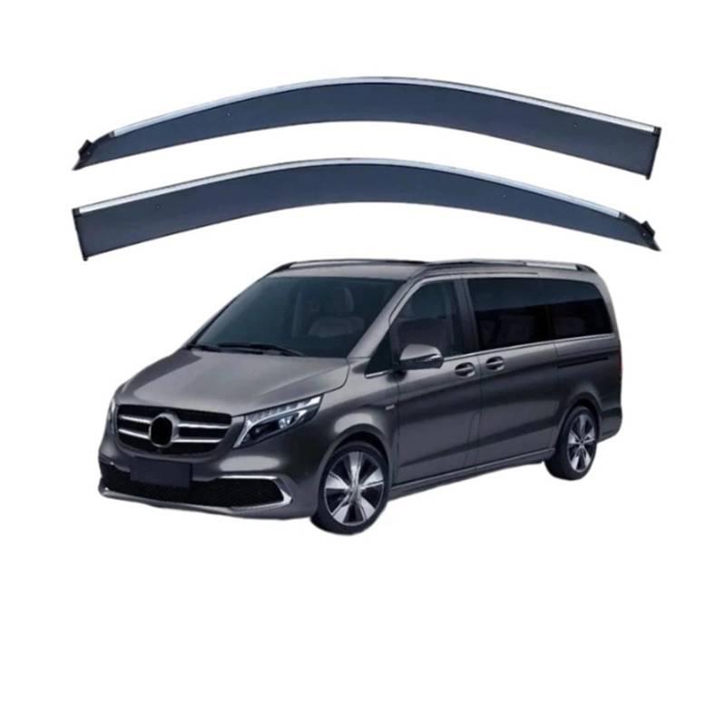 GLONHKDI Kompatibel for Benz V-Klasse Vito Viano W639 W447 TÜRVISIER Autofenster Visier Markisen Unterstände Lüftungsschirme Sonne Regen Windabweiser(W447 2016 UP 2PCS) von GLONHKDI