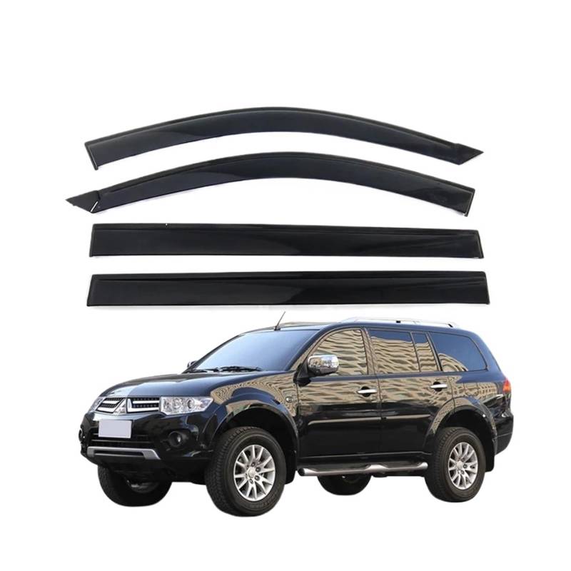 GLONHKDI Kompatibel for Mitsubishi Pajero Sport 2011–2015, Zubehör, Tür- und Fensterabweiser, Regen-Sonnenschutz-Visier von GLONHKDI