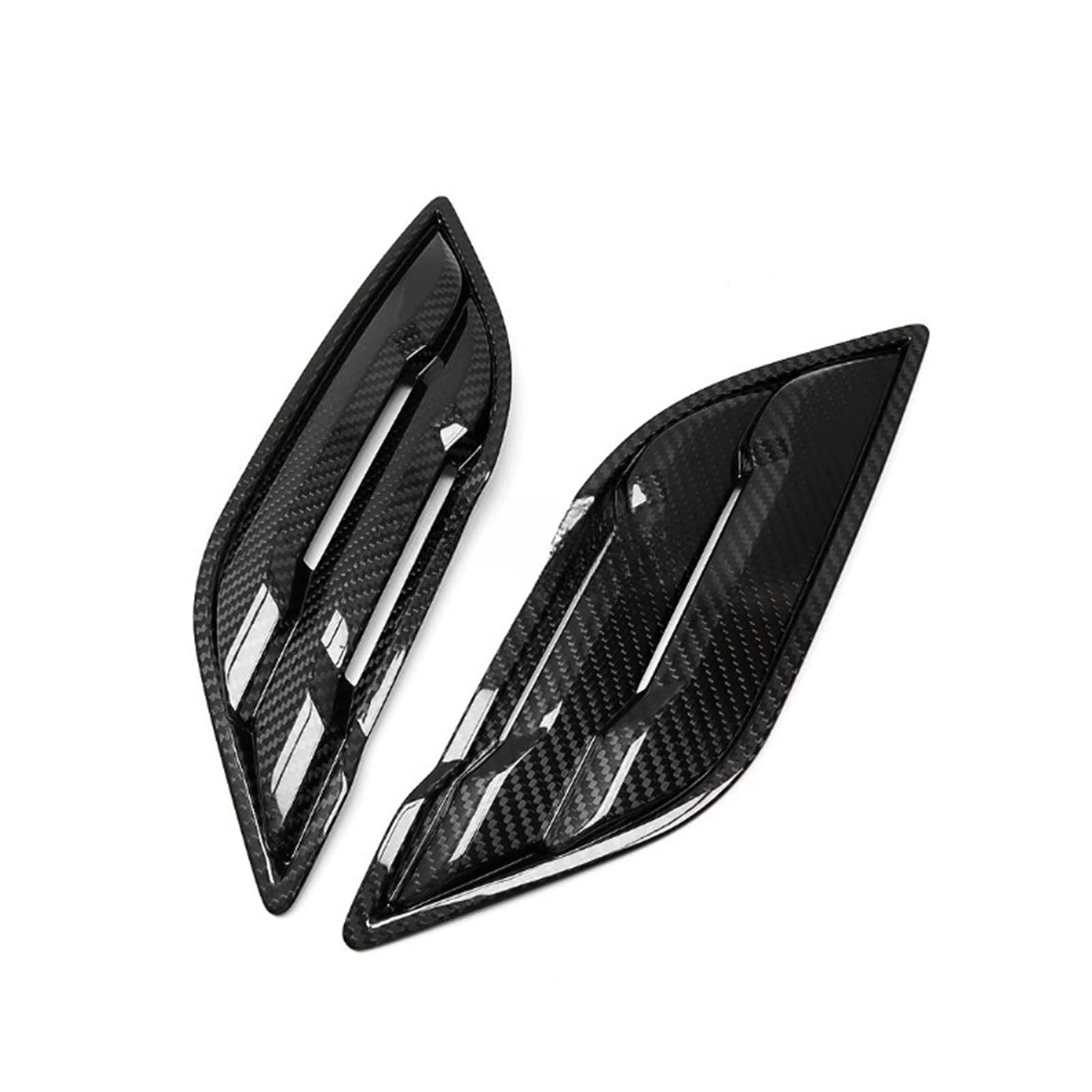 GLONHKDI Real Carbon Fiber Auto Seite Körper Air Vent Out Trim Kotflügel Zubehör Kompatibel for F150 F-150 Raptor 2017-2020 von GLONHKDI