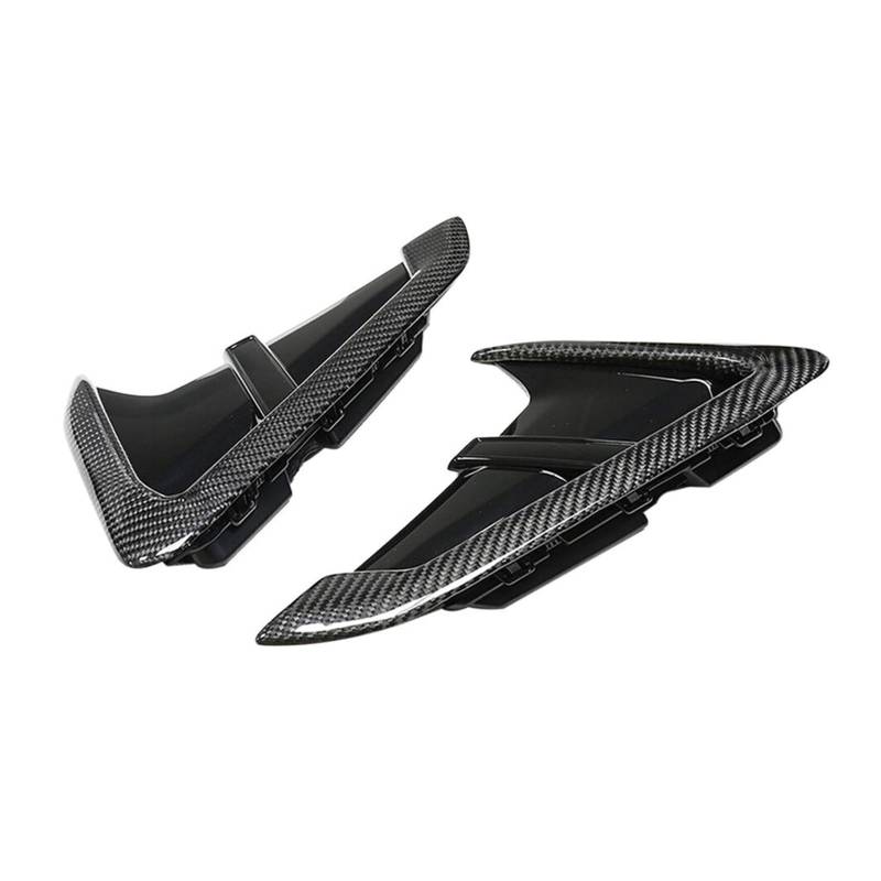 GLONHKDI Real Carbon Fiber Auto Seitenkotflügel Shark Gills Air Vent Trim Abdeckung kompatibel for BMW G01 G02 X3 X4 X3M X4M 2019-2022 Auto Styling Zubehör von GLONHKDI