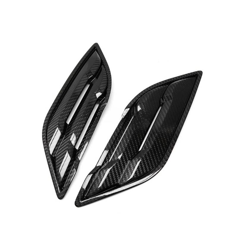 GLONHKDI Real Carbon Fiber Car Side Body Air Vent Out Trim Fenders Zubehör kompatibel for F-150 Raptor 2017–2020 von GLONHKDI