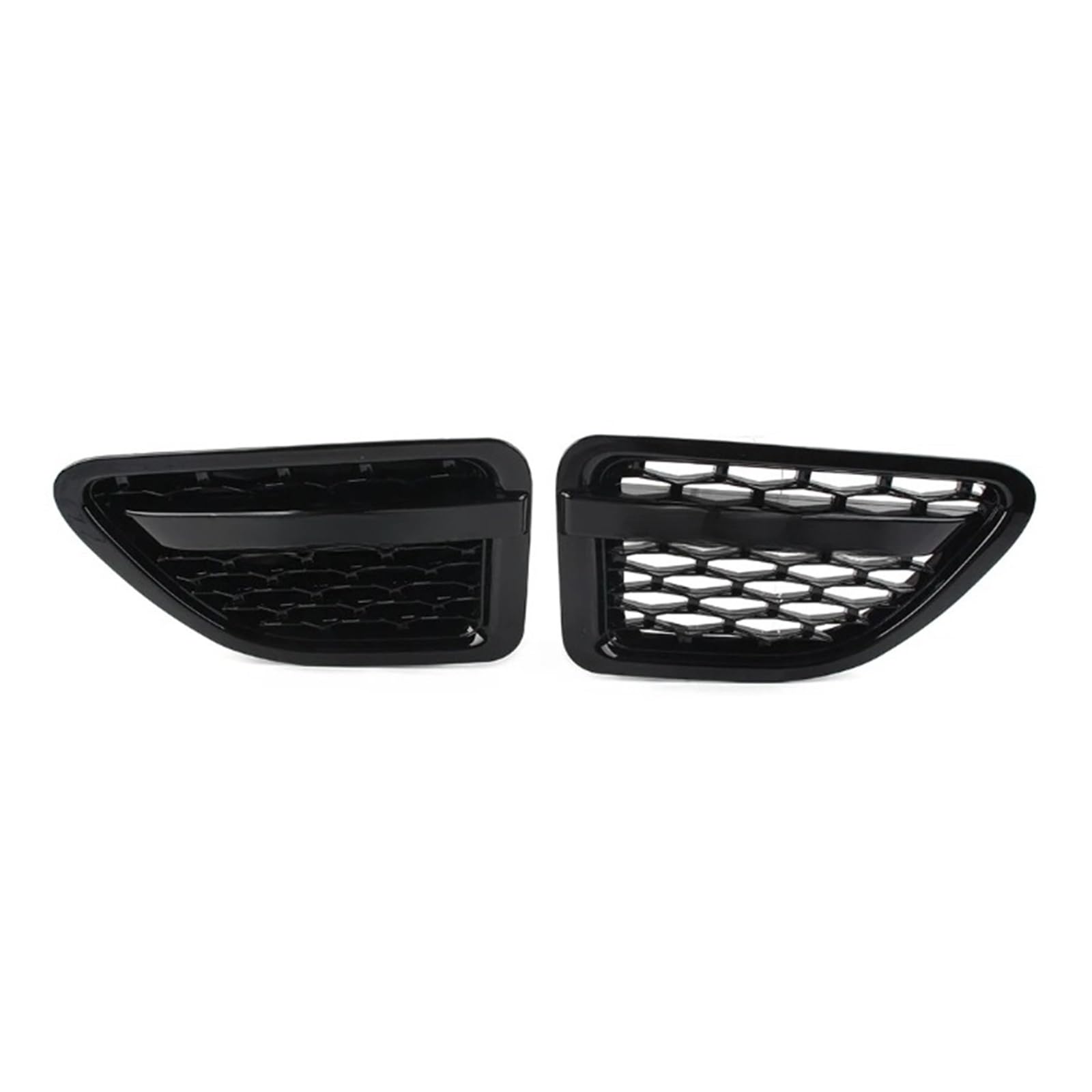 GLONHKDI Vorderseite Kotflügel Air Vent Grille Auto Zubehör Kompatibel for Land Rover Range Rover Sport 2005 2006 2007 2008 2009(Full glossy black) von GLONHKDI