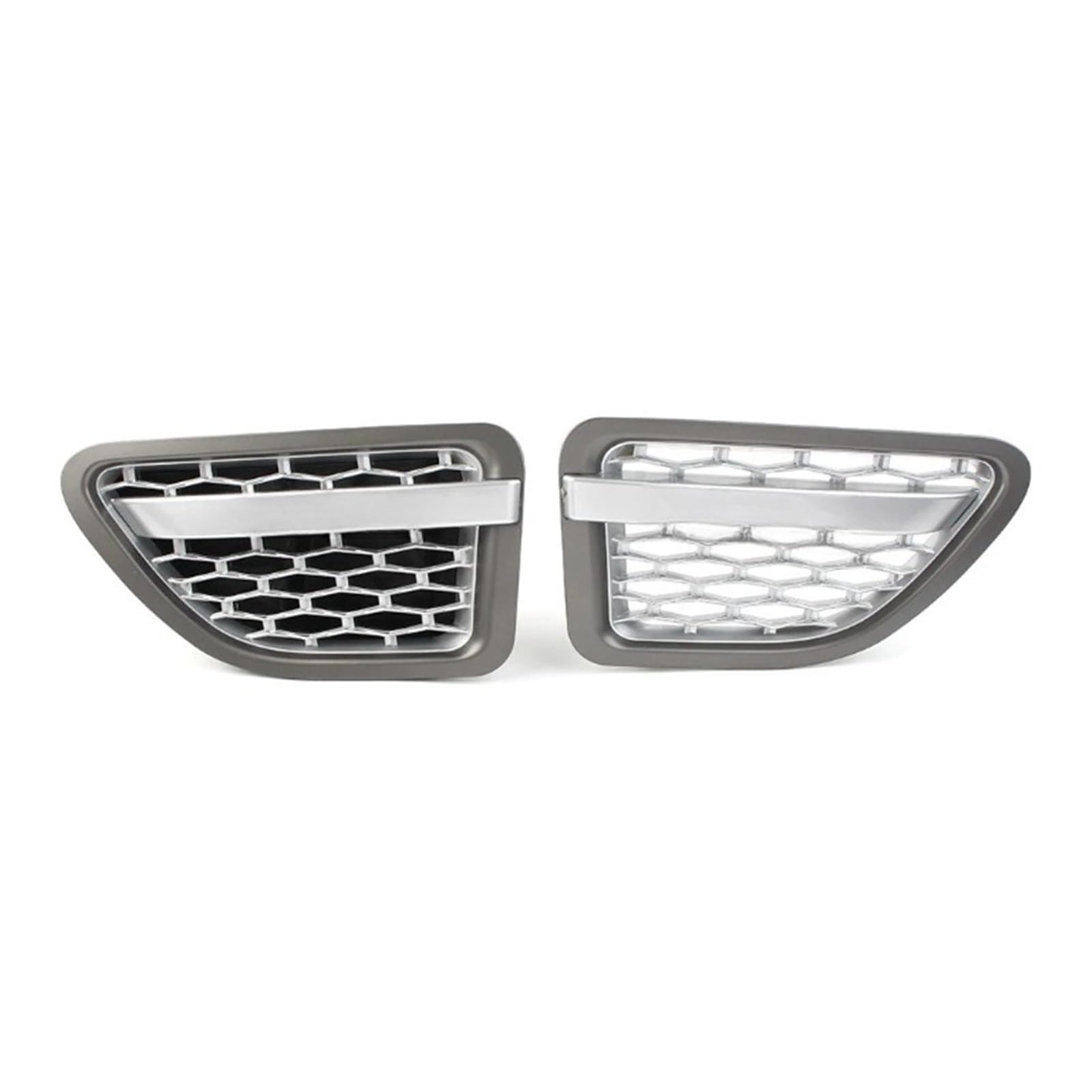 GLONHKDI Vorderseite Kotflügel Air Vent Grille Auto Zubehör Kompatibel for Land Rover Range Rover Sport 2005 2006 2007 2008 2009(Gray silver silver) von GLONHKDI