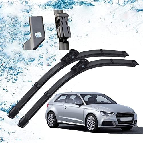 Vordere Scheibenwischer für Audi A3 S3 8V 2012 2013 2014 2015 2016 2017 2018 2019 2020, Auto Frontwischerblätter Windschutzscheibe Fenster Autozubehör Wischerblätter von GLYGLY