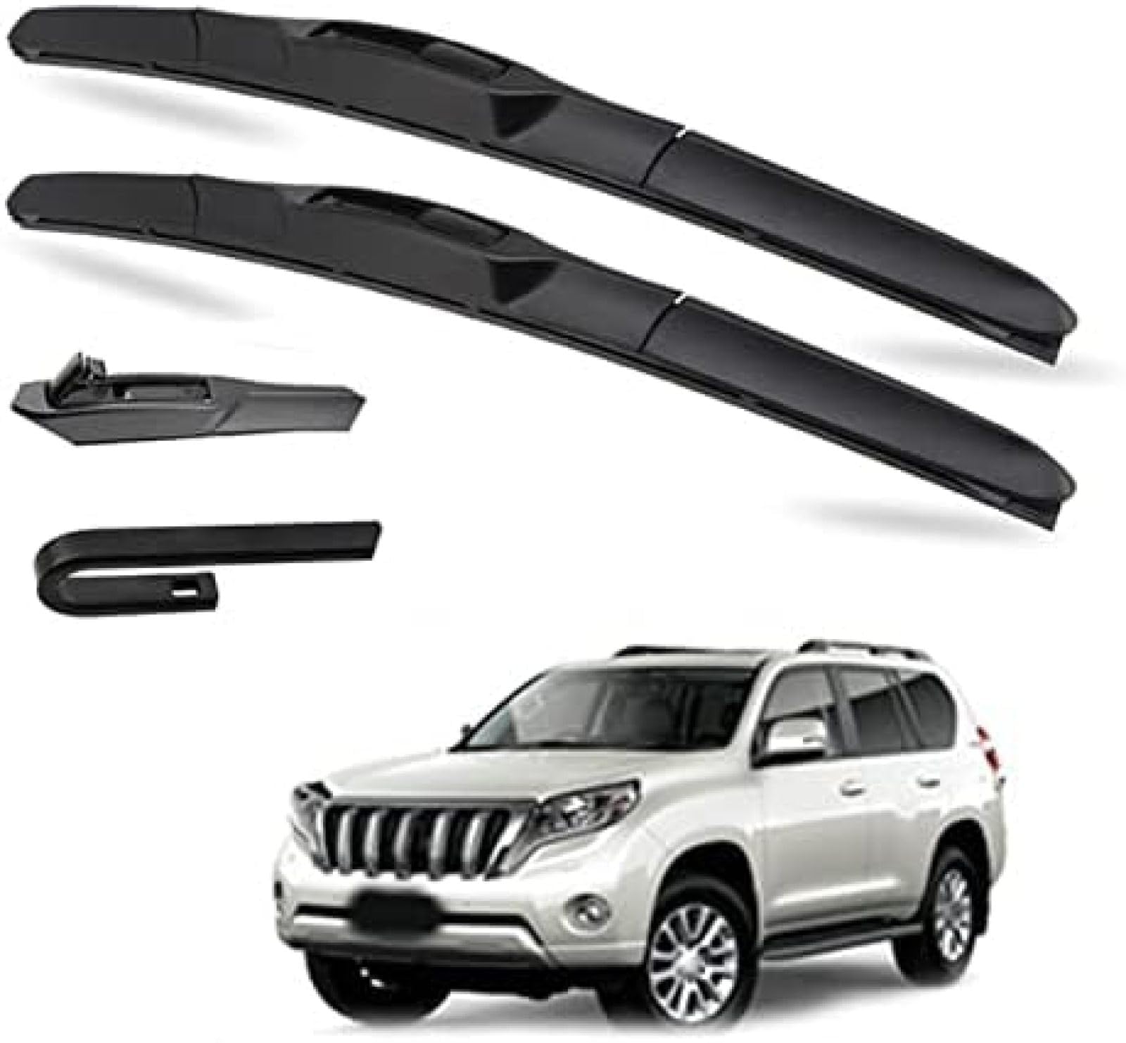 Vordere Scheibenwischer für Toyota Prado 2009-2016 26 "+ 20", Auto Frontwischerblätter Windschutzscheibe Fenster Autozubehör Wischerblätter von GLYGLY