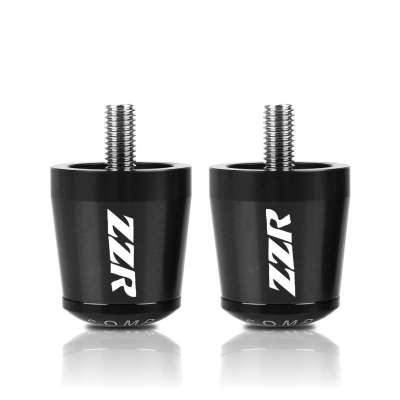 Für Kawasaki ZZR ZZR250 ZZR600 ZZR1200 ZZR1400 Hand Bar Ends Lenker Griffe Griff Hand Kappen(Black1) von GMBAIH