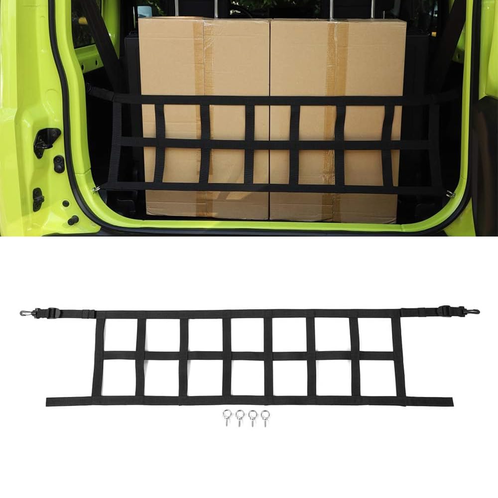 GMDUHK Auto Trunk Isolation Net, Trunk Organizer Cargo Netz für Suzuki Jimny JB64 JB74 2019-2024 von GMDUHK