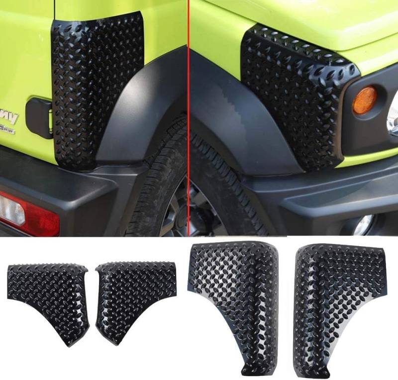 GMDUHK Front+Rear ABS Haubenabdeckung, Abdeckung für Autohaube, Karosseriepanzer, Eckenschutz für Suzuki Jimny JB64 JB74 2019–2023 von GMDUHK