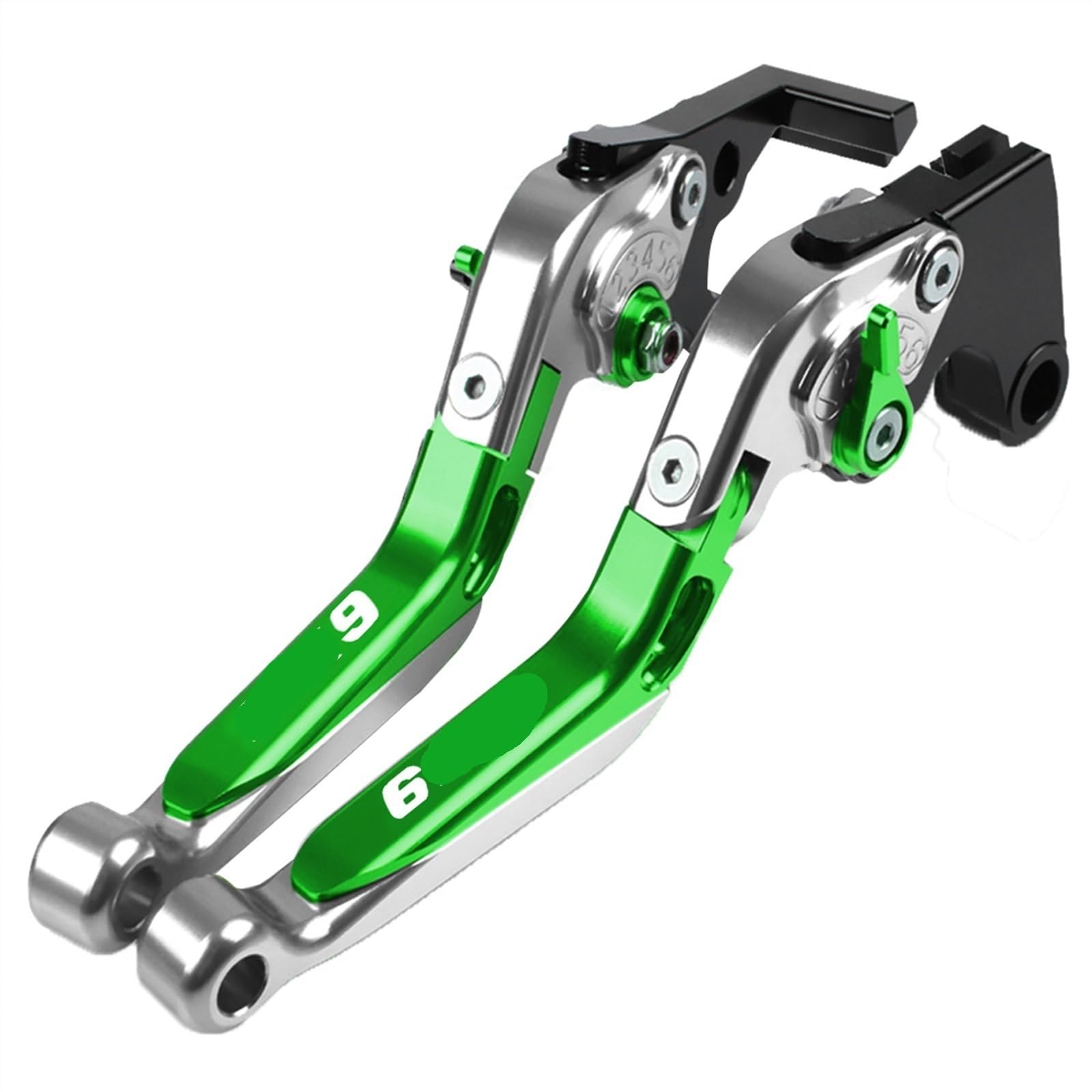 Kupplung Bremshebelsets Für K&AWASAKI Für ZX-9 1994 1995 1996 1997 Motorrad CNC-einstellbare Ausziehbare Klappbremskupplungshebel(24) von GMEVEMKFKG