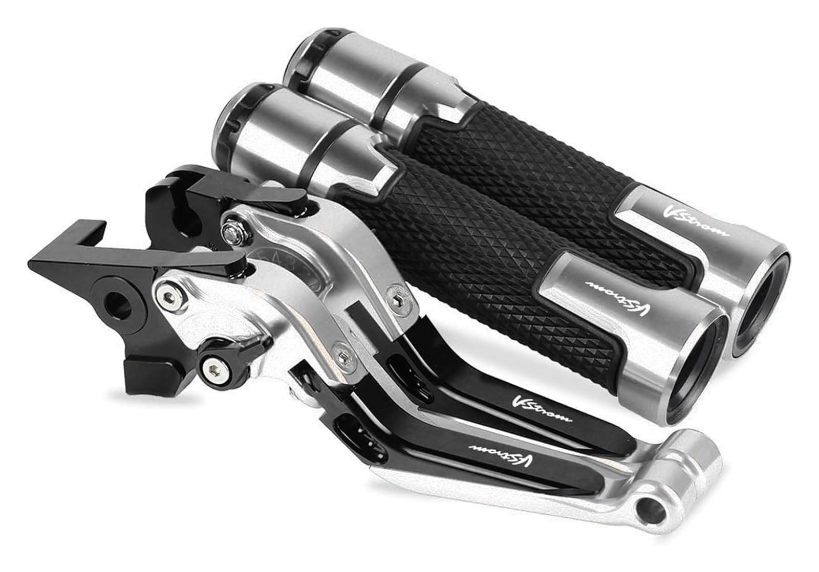 Kupplung Bremshebelsets Für Suz&uki DL1000 V&strom 2002 2003 2004 2005 2006 2007-2019 Motorrad Bremse Kupplung Hebel Lenker Knöpfe Griff Hand Grip Enden(24) von GMEVEMKFKG