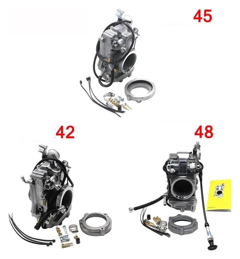 Vergaseranlagen Für H&arley TM42 TM45 TM48 HSR42 HSR45 HSR48 Motorrad 4T Beschleunigerpumpe Leistung Pumper Vergaser(Hsr48) von GMEVEMKFKG