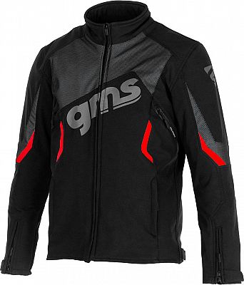 GMS-Moto Arrow, Textiljacke - Schwarz/Rot - XS von GMS-Moto