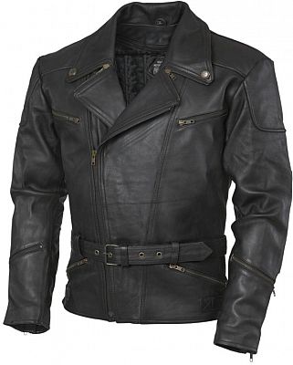 GMS-Moto Classic, Lederjacke - Schwarz - 3XL von GMS-Moto