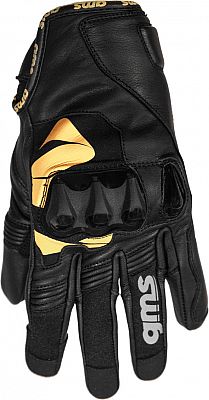 GMS-Moto Curve, Handschuhe Unisex - Schwarz/Gelb - 3XL von GMS-Moto