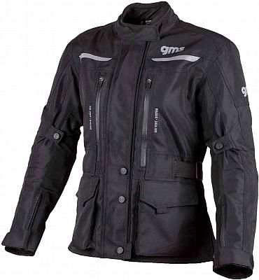 GMS-Moto Gear, Textiljacke wasserdicht Damen - Schwarz - L von GMS-Moto