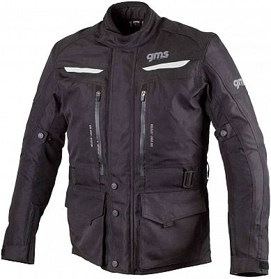 GMS-Moto Gear, Textiljacke wasserdicht - Schwarz - XS von GMS-Moto