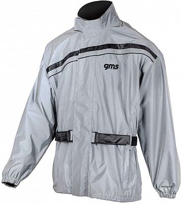 GMS-Moto LUX, Regenjacke - Hellgrau - 3XL von GMS-Moto