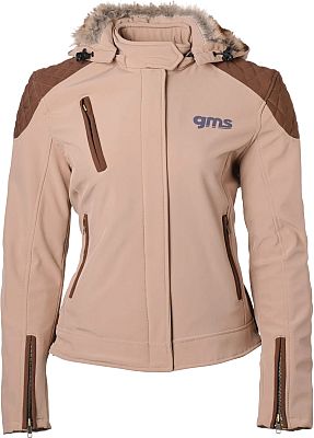 GMS-Moto Luna, Textiljacke Damen - Beige/Braun - XXL von GMS-Moto