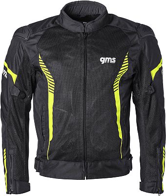 GMS-Moto Samu, Textiljacke - Schwarz/Gelb - 6XL von GMS-Moto