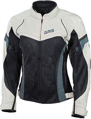 GMS-Moto Tara, Textiljacke Damen - Beige/Schwarz - M von GMS-Moto