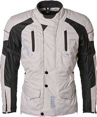 GMS-Moto Taylor, Textiljacke wasserdicht Damen - Beige/Schwarz - 10XL von GMS-Moto