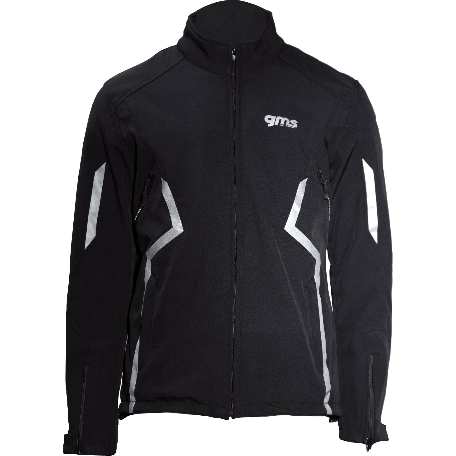 GMS Dynamic Kopa Softsthell Jacke schwarz/weiß L Herren von GMS