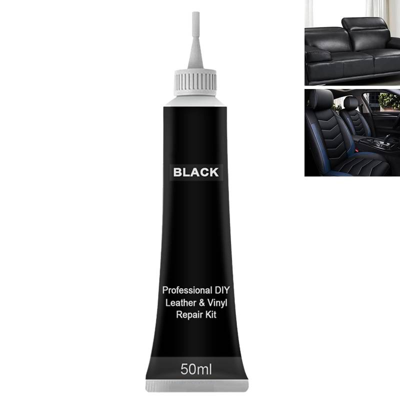 Leder Kratzer Reparatur Paste,Schwarzes Leder Reparatursätze,Leder Kunstleder Reparatur Set,Lederreparatur Füller Für Auto,Lederreparatur Creme,Leder Reparatur Set Leder Autositze 50ML von GNAUMORE