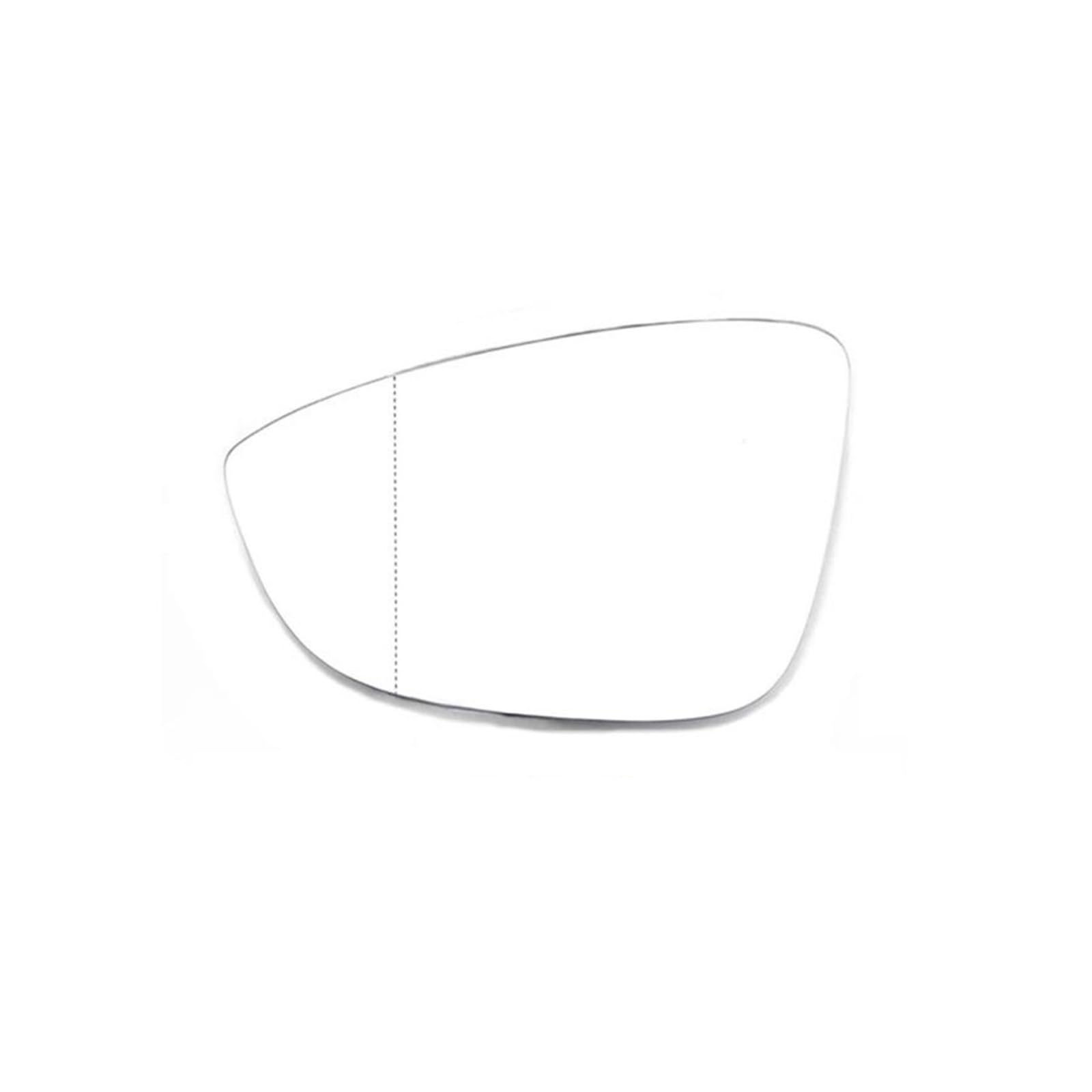 Rückspiegelglas Für VW Für Jetta 2012 2013 2014 2015 2016 2017 2018 Auto-Außenspiegelglaslinse(Links) von GNITRIMS