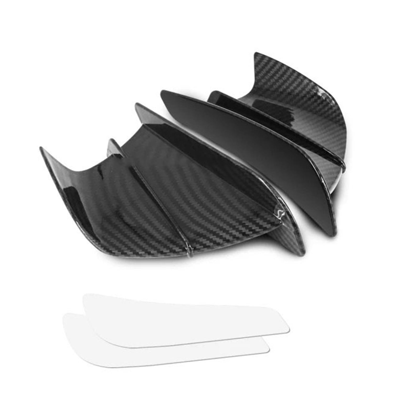 GNUFOPI Motorradverkleidung Seitenflügel Aerodynamischer Flügelabweiser Spoiler kompatibel mit Aprilia RSV4 X Tuono V4 660 Factory RS660 RS250 RS125 50 (Kohlefaser-Textur) von GNUFOPI