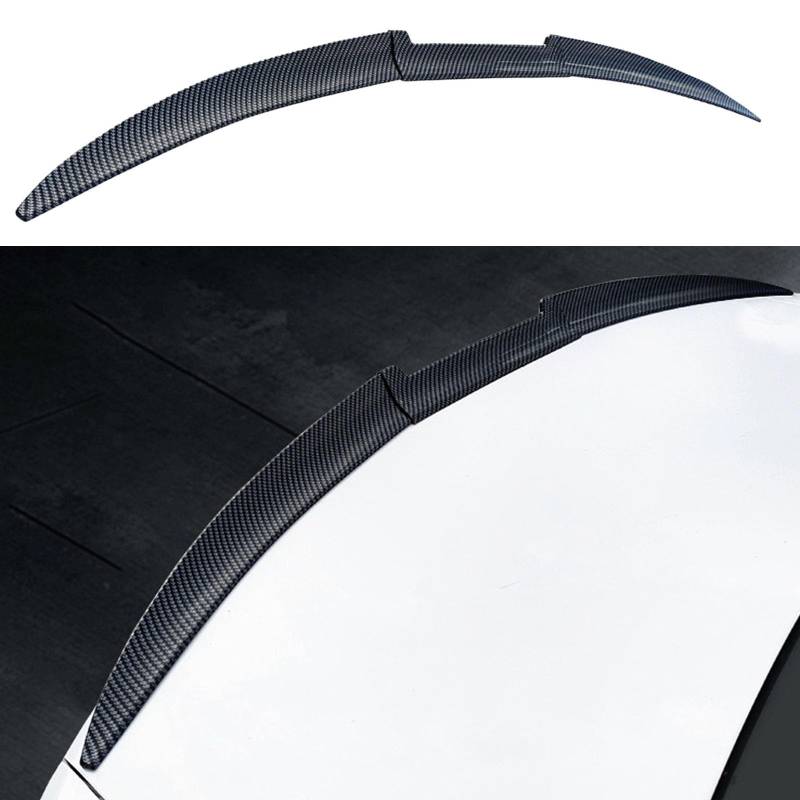 Kompatibel für VW ID.7 VIZZION 2023 2024+, Auto Heckspoiler Sedan Dachspoiler Lip Splitter Dachheckspoilerflügel Kofferraumspoiler Zubehör, B Carbon Fiber Pattern von GODSLLY