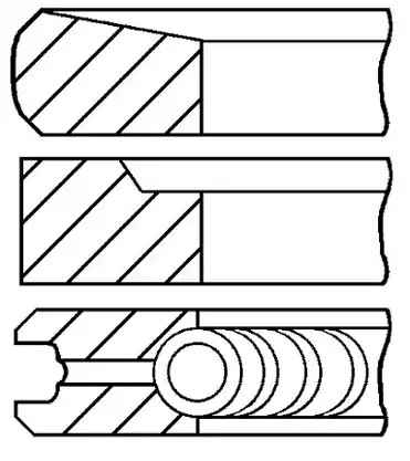 GOETZE ENGINE Kolbenringsatz HYUNDAI,KIA 08-431707-00 von GOETZE ENGINE