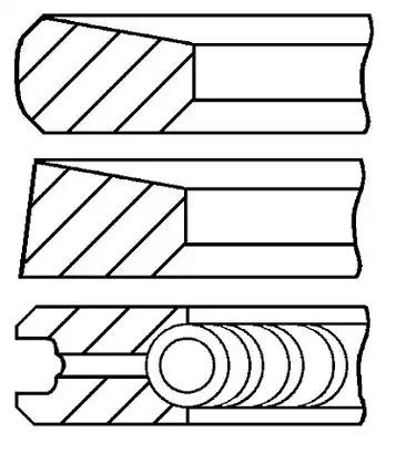 GOETZE ENGINE Kolbenringsatz HYUNDAI,MITSUBISHI 08-287100-00 2304042850,MD050390,MD103391 von GOETZE ENGINE