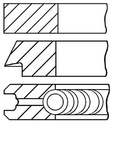 GOETZE ENGINE Kolbenringsatz OPEL,FIAT,SUZUKI 08-124000-00 71718185 von GOETZE ENGINE