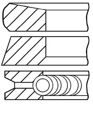 GOETZE ENGINE Kolbenringsatz OPEL,RENAULT,NISSAN 08-127400-00 7701474973 von GOETZE ENGINE