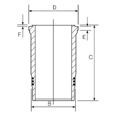 Goetze Engine 14-260070-00 Zylinderlaufbuchse von GOETZE ENGINE